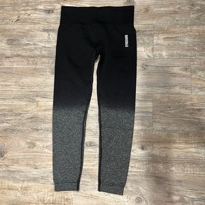 Gymshark. Adapt Ombré Seamless Leggings. Black/Gray. Large.